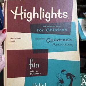Highlights for Children November 1971 Vol 26 No‎ 10 Monthly Book Y